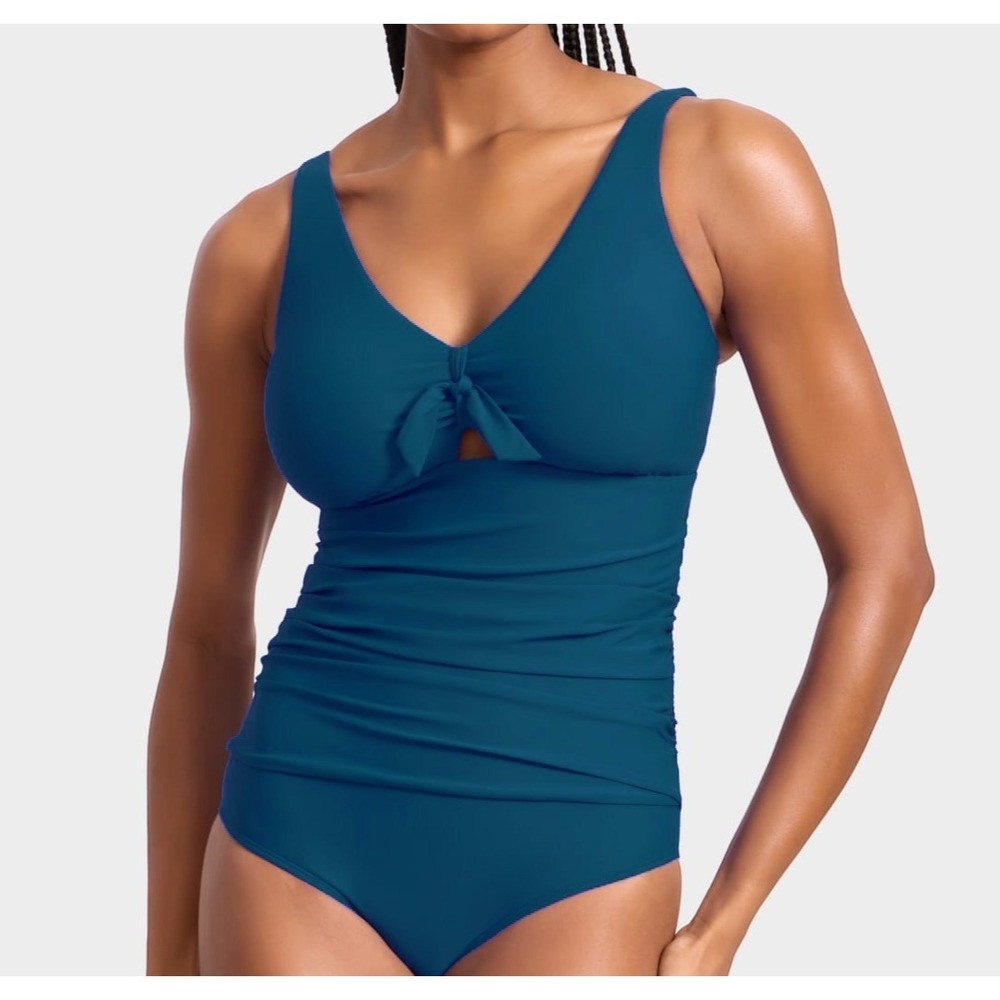 Birdsong Slimming Underwire One-Piece Swimsuit, Deep Ocean Teal 16, 42F 40G 38H